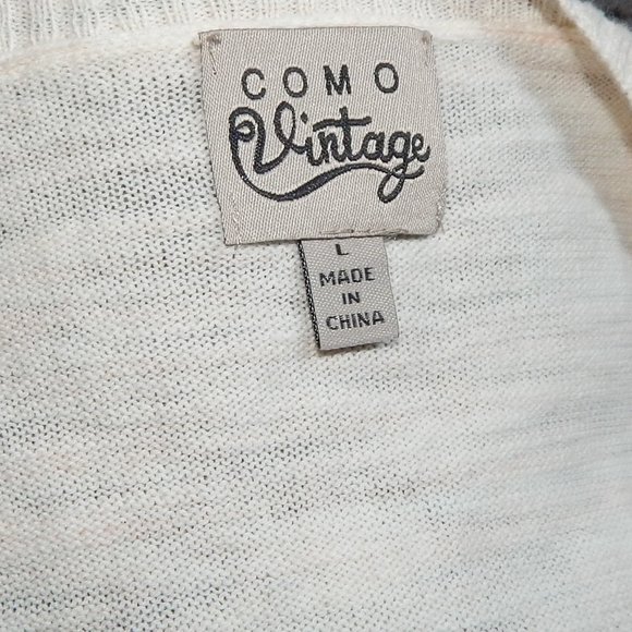 Ladies Como Vintage Lightweight Layered Look Sweater - Size L - Picture 6 of 6